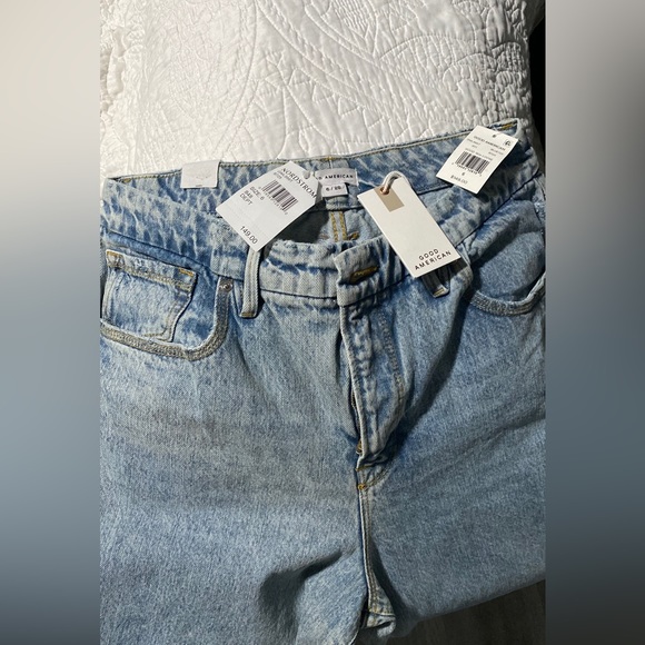 Good America Good 90s High Waisted Loose nonstretch Jeans *New with tags - Picture 4 of 10
